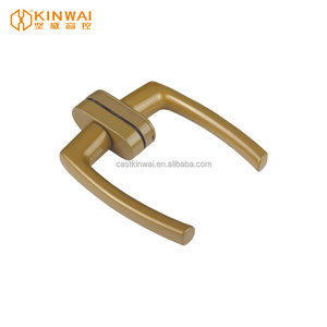 JW-9032B High Quality Aluminium Door Window Lock Handle with cylinder cover and 90mm iron Square shaft