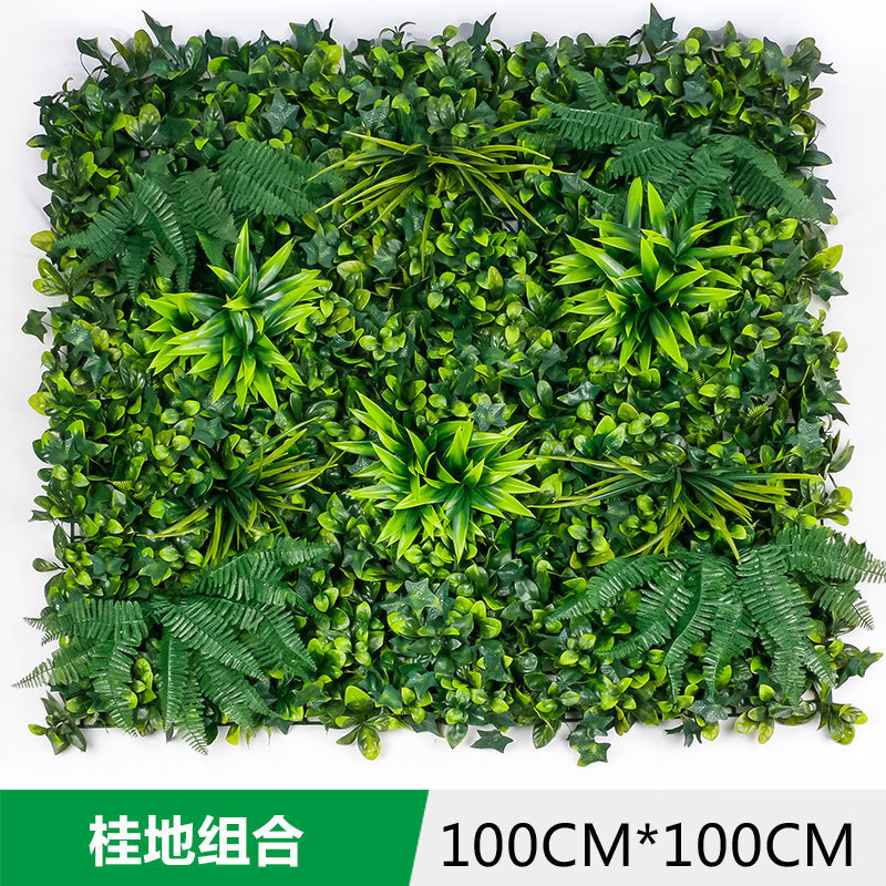 M-FW142 Plastic Greenery Plant Artificial Grass Wall Panels Artificial Grass Wall Backdrop