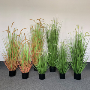 F-G0288 60/90/120cm Decorative Onion Grass Artificial Plant Potted artificial grass long style Realistic Artificial Grass