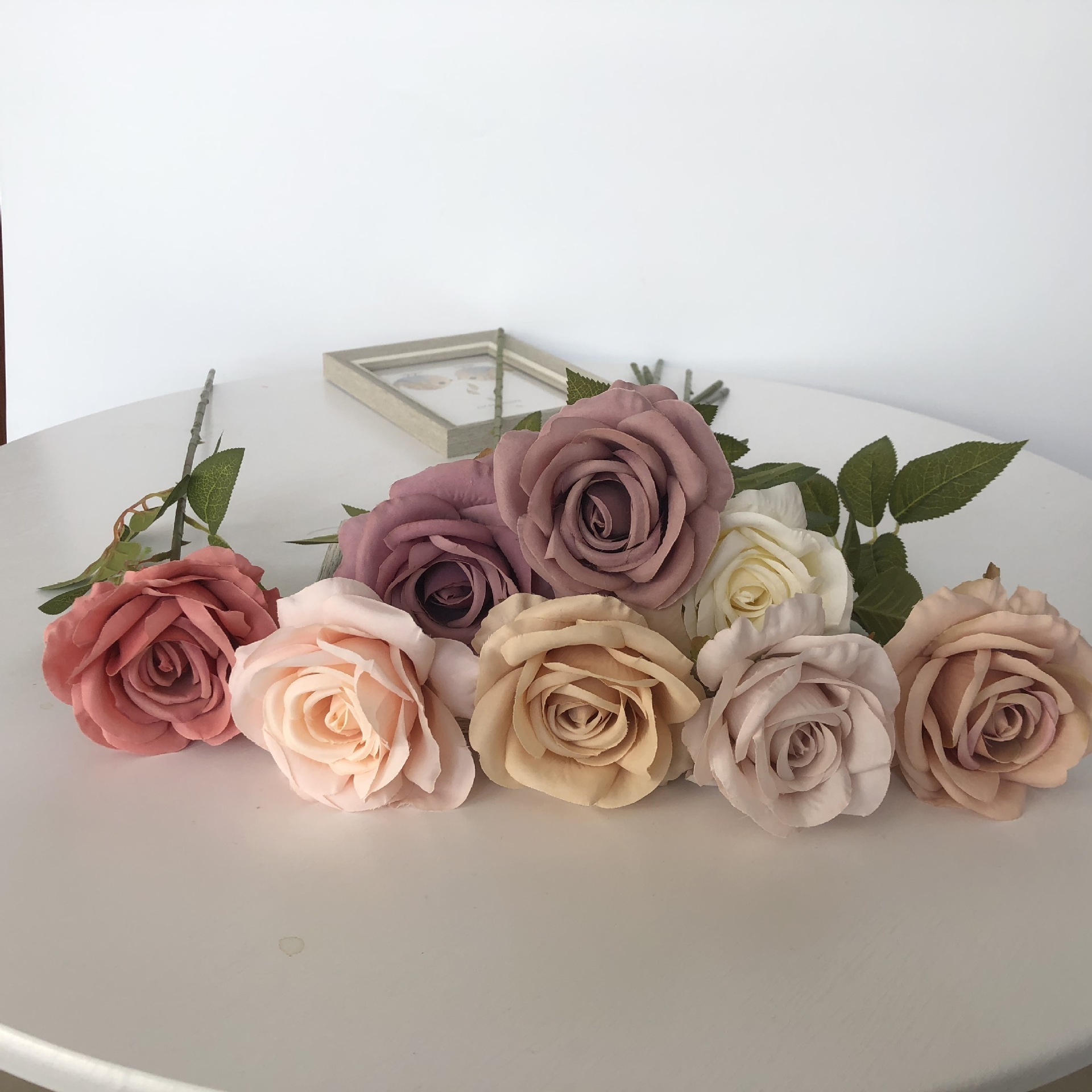 AF10001 Artificial Silk Single Rose fake flower white roses artificial flowers bulk wedding flowers decorations artificial rose