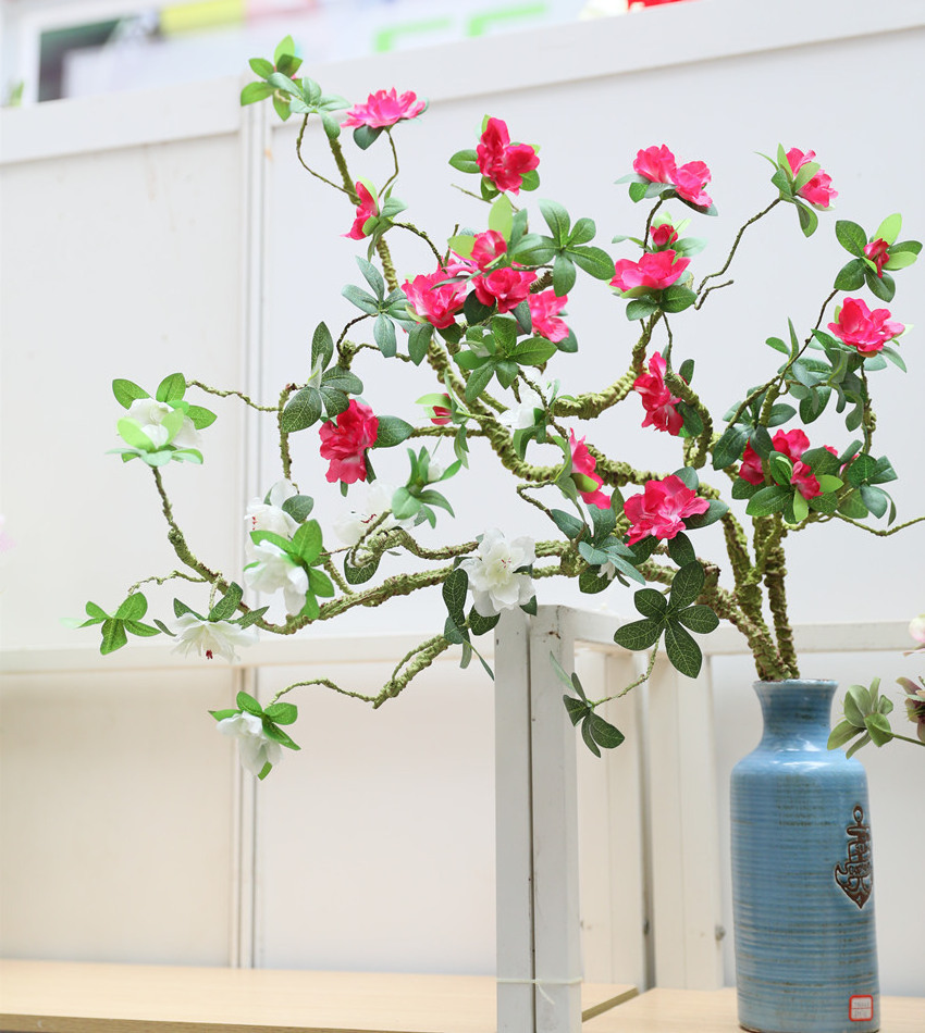 O-X537 New arrival Classic simulation dead branch azalea flower home photography photo props flower decoration for wedding