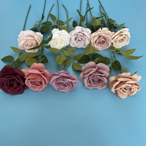 AF10001 Artificial Silk Single Rose fake flower white roses artificial flowers bulk wedding flowers decorations artificial rose