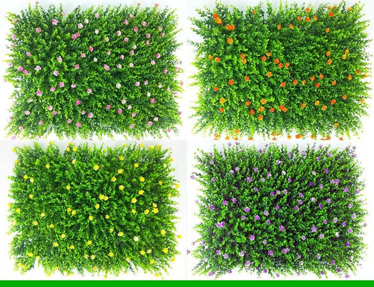 D-GW002 sea Green Grass Panel wall decor  UV Retardant Fake Artificial Grass Wall for Home Indoor Outdoor Garden Decoration