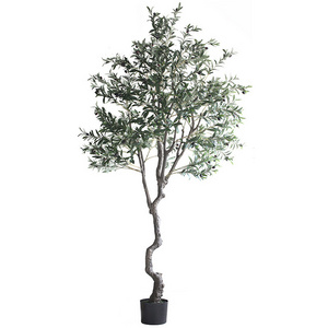 O-X615 Wholesale UV Resistant Faux Olive Tree Home Garden Outdoor Decoration Large Bonsai Artificial Olive Tree