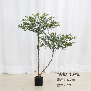 JCF184 Wholesale  Artificial Bonsai Tree Plants Indoor Outdoor Home Wedding Decoration Nandin Home Garden Decoration