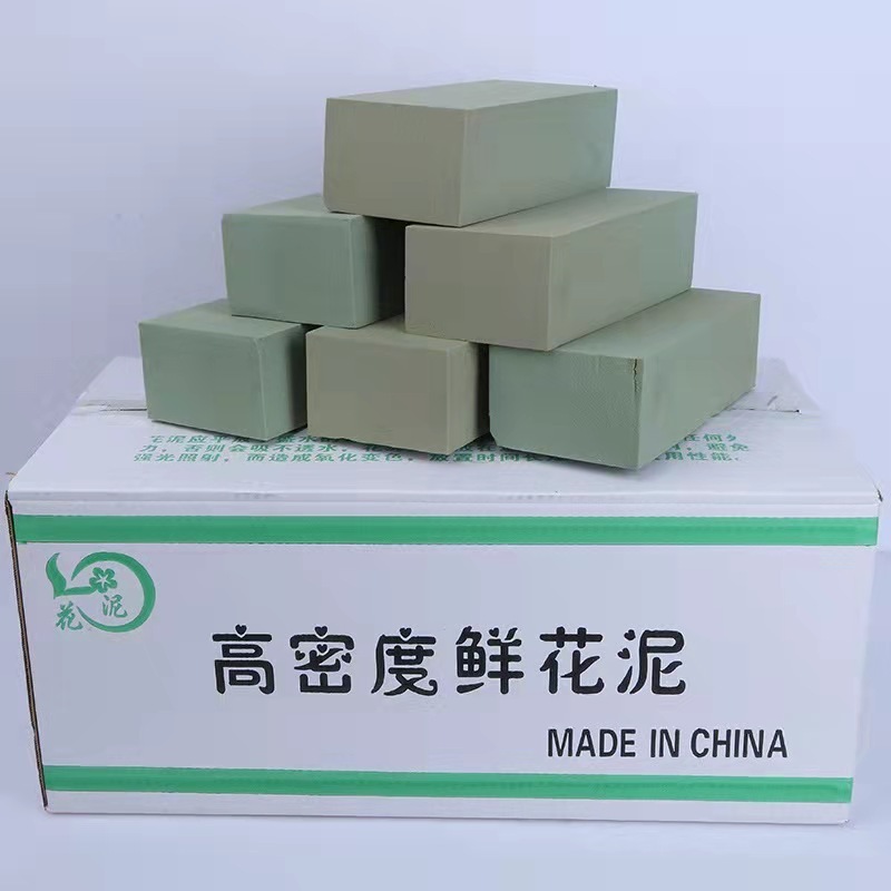 AF0999 Wet Floral Foam Bricks Green Florist Styrofoam Blocks for Spring Fresh Flower Mud Arrangement and Crafts