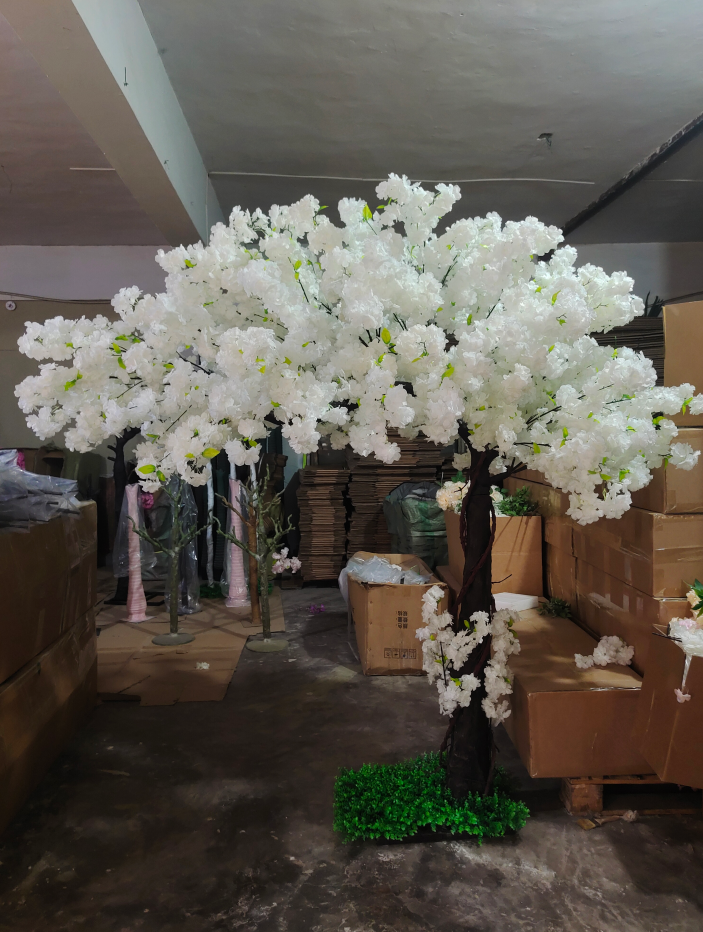 AT2002 Custom big pink tree artificial cherry blossom large outdoor  fake cherry blossom trees for indoor outdoor decoration