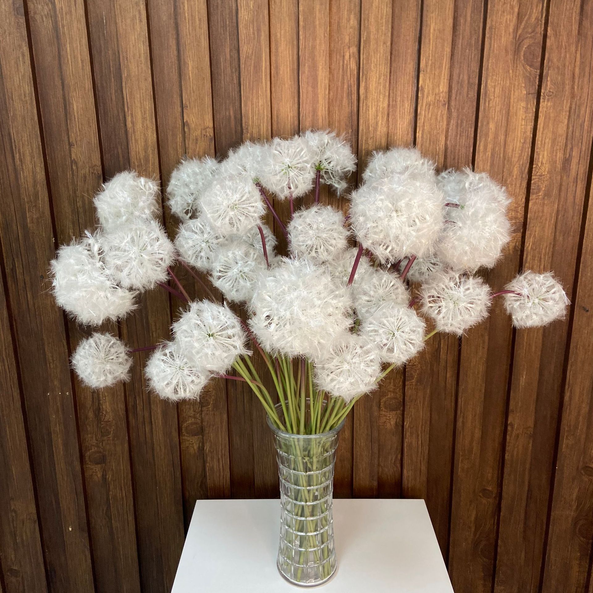 Y-H051 Hot Sale 20CM White Pink Cheap Dandelion Flowers Silk Artificial Dandelion Flower For Home Wedding Decoration