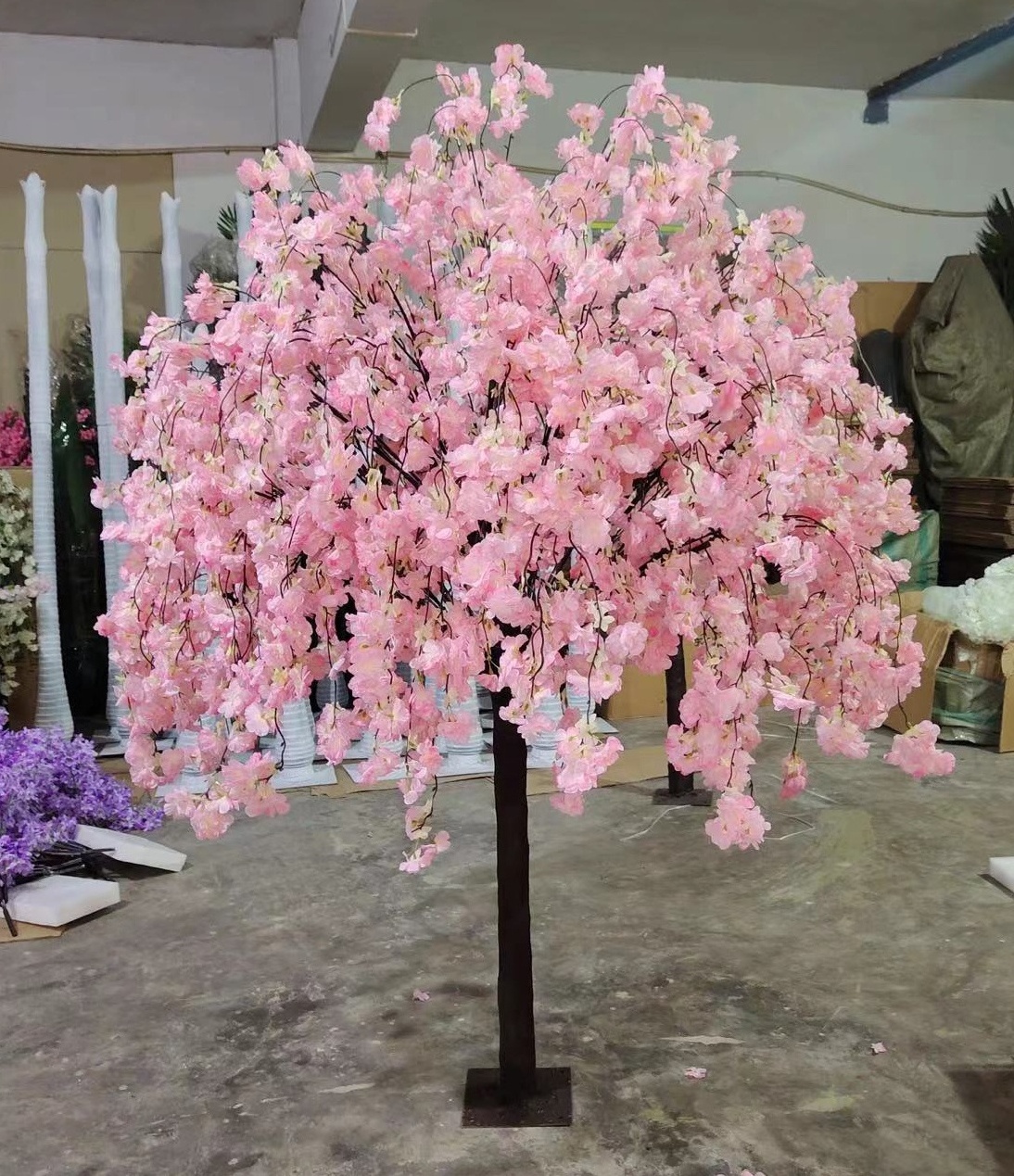 O-T001 High Quality Artificial Trees 1.2m Artificial Cherry Blossom Tree Table Centerpieces Blossom Artificial Tree Wedding part