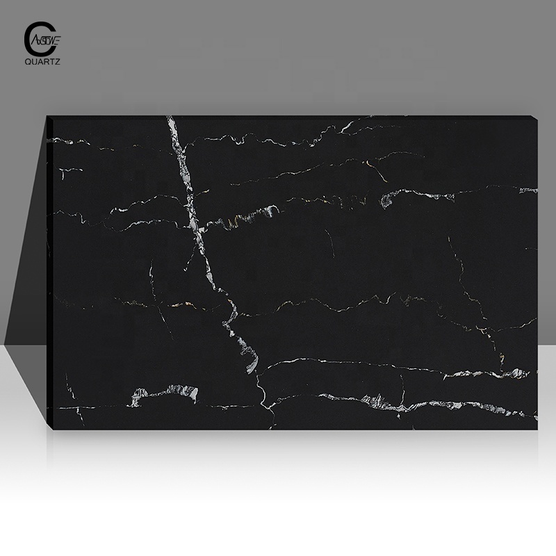 Factory High Density Quartz Slab white countertops vanity tops countertop quartz marble slab calacatta black solid table surface