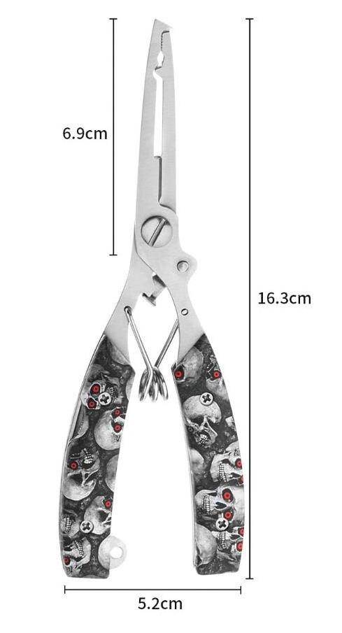 Multifunctional Fishing Pliers Scissors Line Split Ring Cutter Remove Hook Cutting Fish Fishing Tools Plier Stainless Steel 2pcs