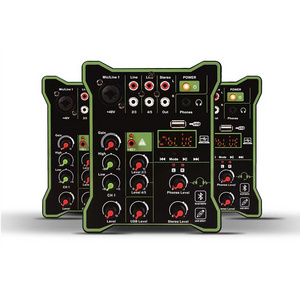 Professional 5-Channel Mini Audio Mixer for Home Music Production and Live Phone Broadcast Video & Lighting Equipment