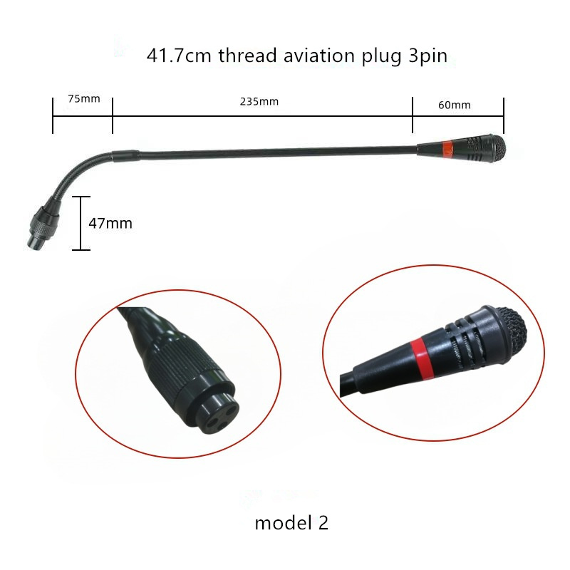 Wholesale Desktop Lectern broadcast Conference Room gooseneck microphone Wired Dynamic 48V Condenser Gooseneck Mic