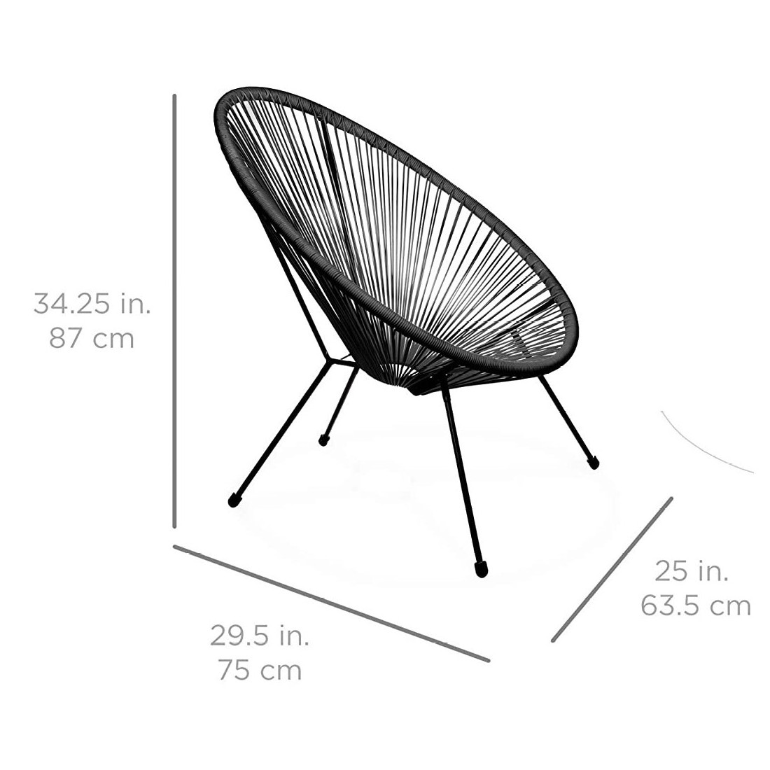 Acapulco papasan Valencia oval chair, 3 piece patio cafe table chair set, rattan wicker outdoor garden furniture.