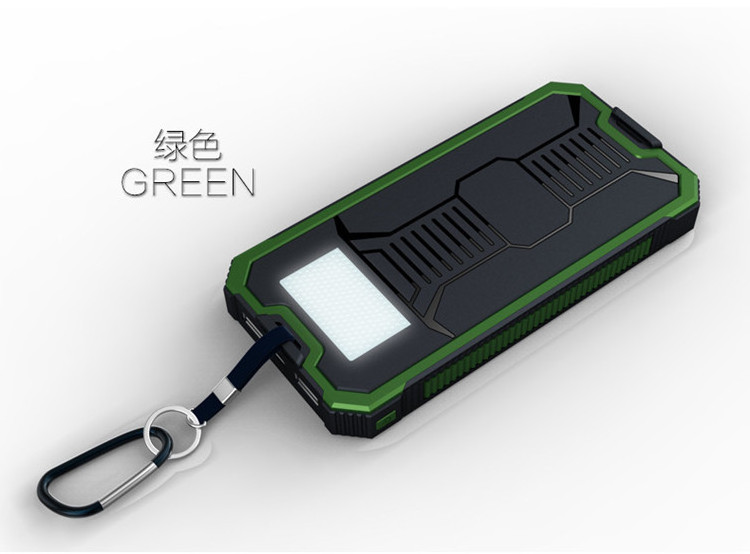 NEW Waterproof solar powerbank high quality solar panel power bank portable solar panel charger usb solar powered charger case