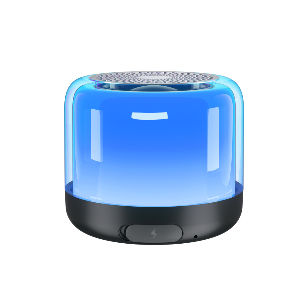 Latest Hot Sale RGB Colorful Light Wake Up Alarm Clock Sound Activated Led Portable Speakers App Control Party Bluetooth Speaker