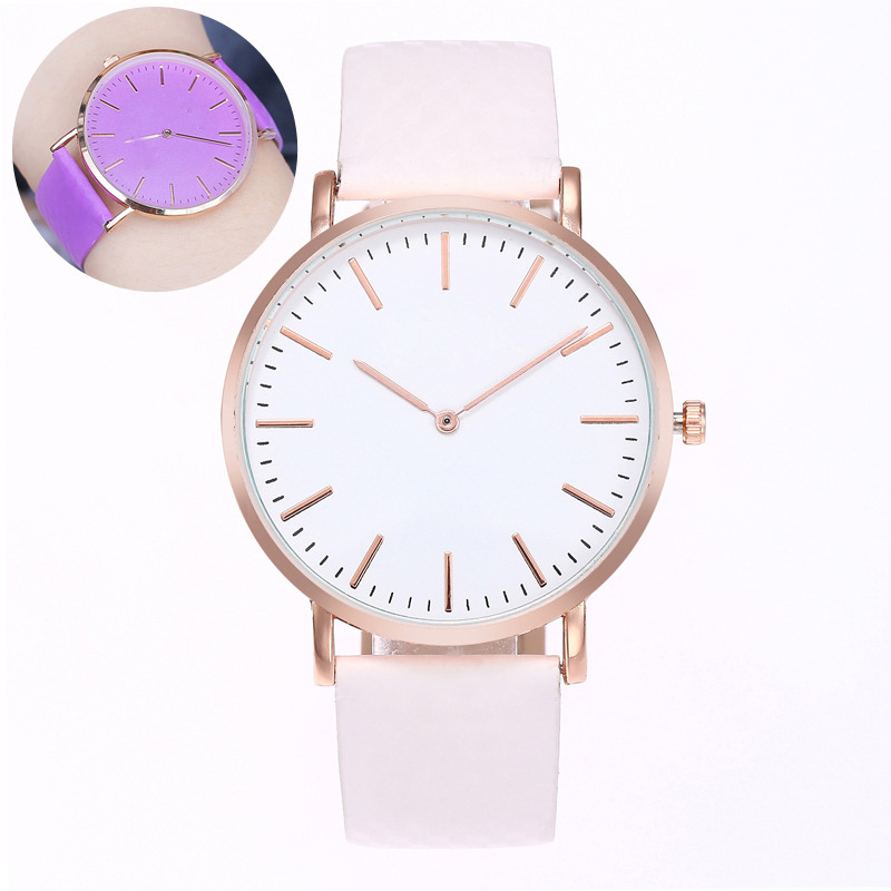 New Fashion Simple Style Temperature Change Color Women Watch Sun UV Color Change Men Women Quartz Wristwatches Relogio Feminino