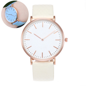 New Fashion Simple Style Temperature Change Color Women Watch Sun UV Color Change Men Women Quartz Wristwatches Relogio Feminino