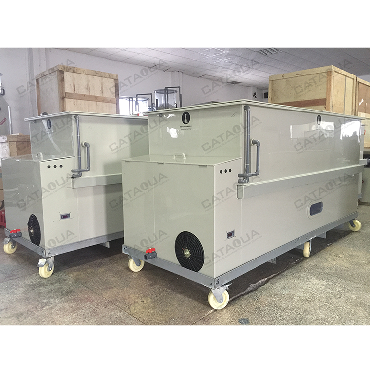 CATAQUA Mobile Aquaculture Trailer RAS System Live Fish Transportation Container, Live Fish Transport Tanks for Sale