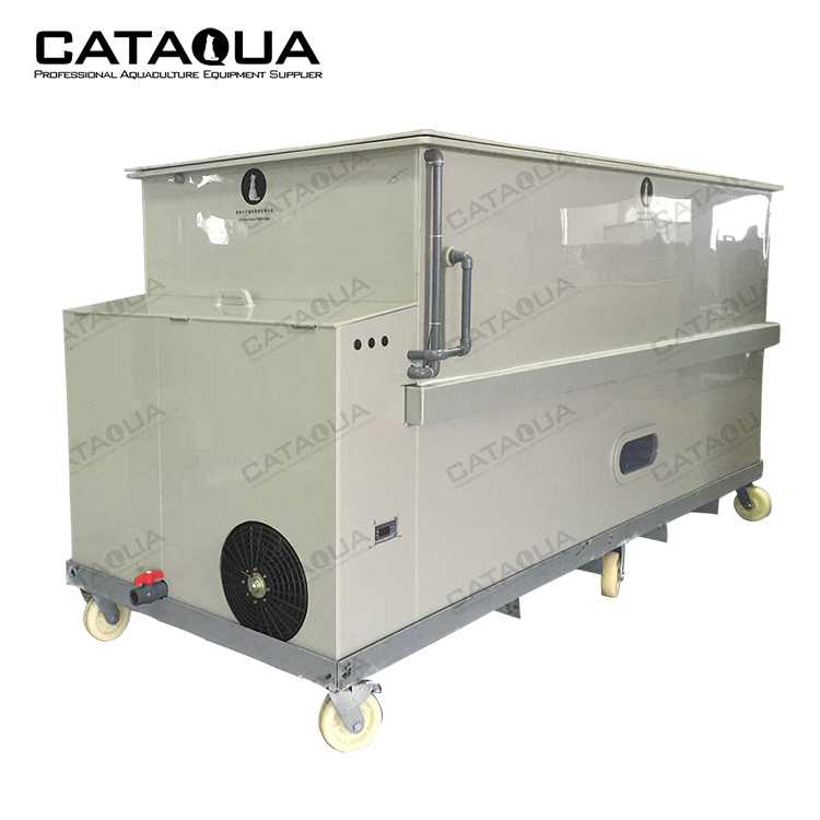 CATAQUA Mobile Aquaculture Trailer RAS System Live Fish Transportation Container, Live Fish Transport Tanks for Sale