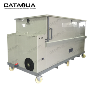 CATAQUA Mobile Aquaculture Trailer RAS System Live Fish Transportation Container, Live Fish Transport Tanks for Sale