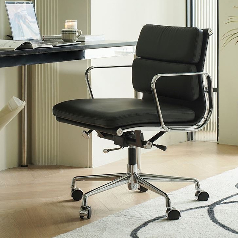 High Adjustment Swivel Ergonomic Floor Chair Executive with Wheels Living Room Arm Office Swivel Chair