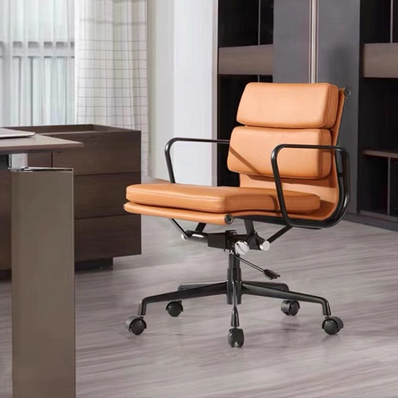 High Adjustment Swivel Ergonomic Floor Chair Executive with Wheels Living Room Arm Office Swivel Chair