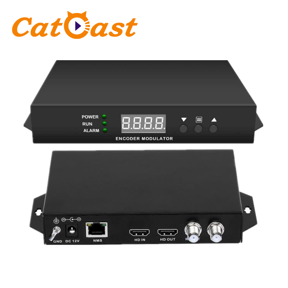 mini MPEG2 HD QAM encoder modulator 1080P ATSC RF Modulator for USA Canada Mexico cable TV