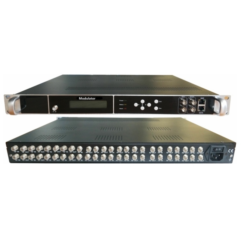 Multi Channel FTA DVBS2 DVB-C DVB-T ATSC ISDBT Tuner to RF CATV Modulator