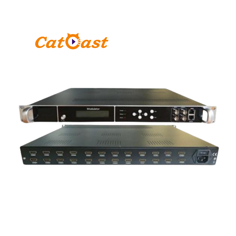 High Integrating Encoding multiplexing multi channel rf modulator 24 channels HD to DVB-C/DVB-T/ATSC/ISDBT RF