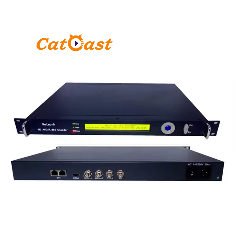 Low Bitrate SDI/HD H.264/AVC to IP Encoder over UDP/HTTP/RTSP/RTP/RTMP