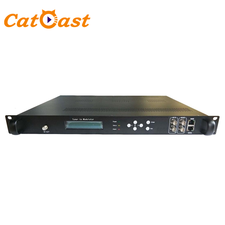 IPTV 16 FTA Tuner to Modulator with DVBT DVBC ISDBT ATSC 2ASI 8 Carriers RF IP Output Modulator