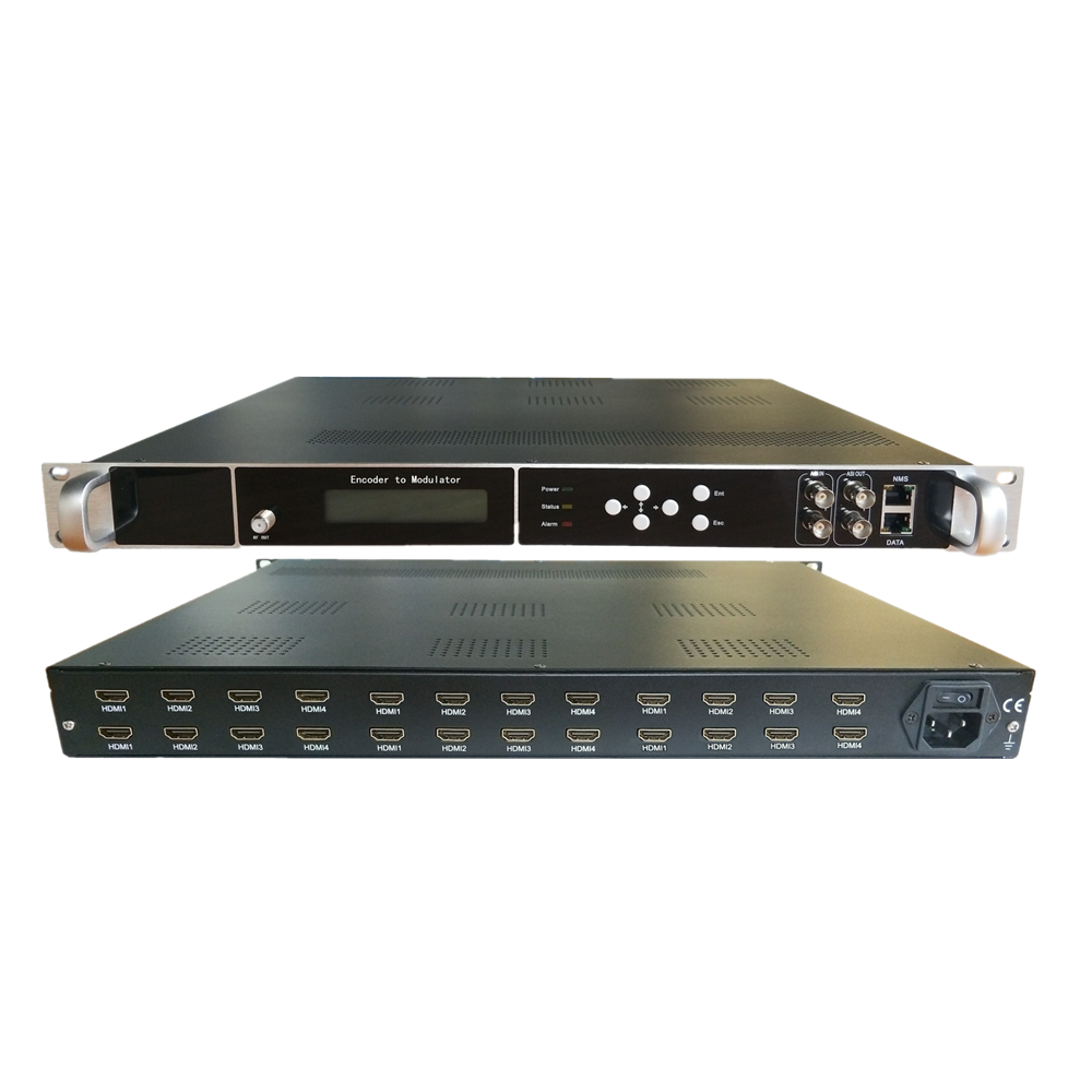 High Integrating Encoding multiplexing multi channel rf modulator 24 channels HD to DVB-C/DVB-T/ATSC/ISDBT RF