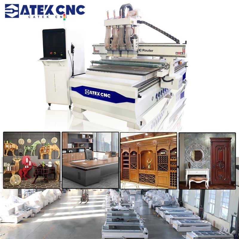 good quality automatic change spindle 1325 cnc router wood working cnc router machine