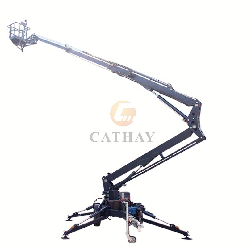 18m 20m 22m 200kg load cheap biggest boom hydraulic truck mounted aerial work platform towable lifts