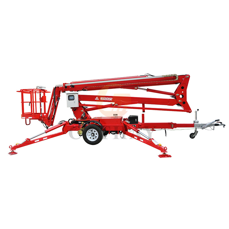 Usa High End 70 Foot Towable Electric Diesel Mini Small Sky Cherry Picker With Ce