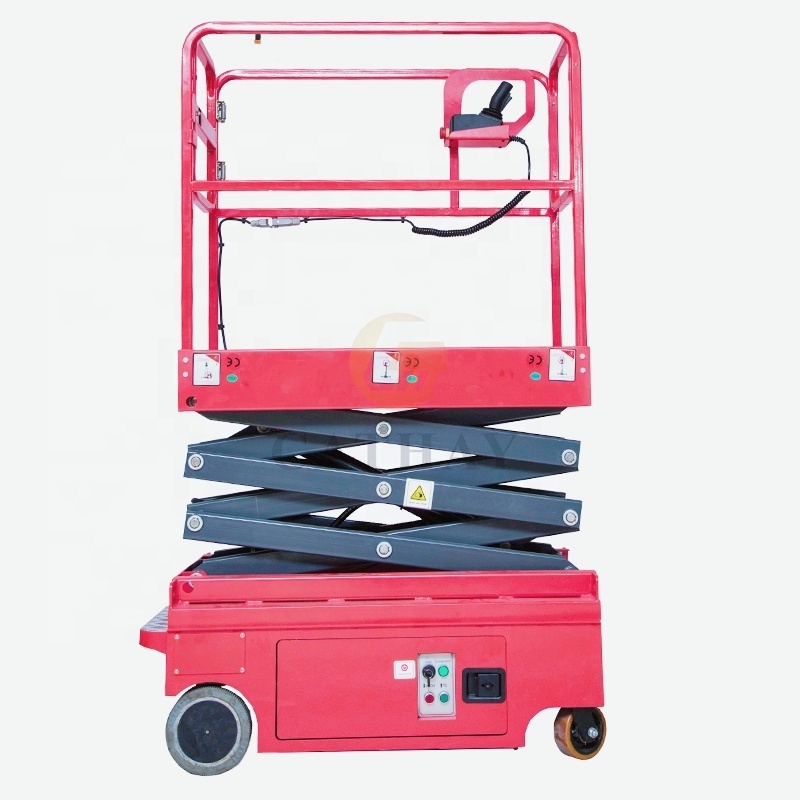 3~4.8m 300kg high end mobile self propelled indoor man low level access mini scissor lift with Ce