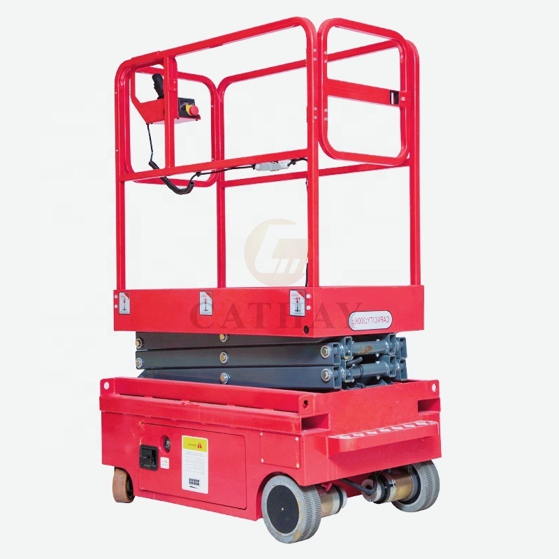 3~4.8m 300kg high end mobile self propelled indoor man low level access mini scissor lift with Ce