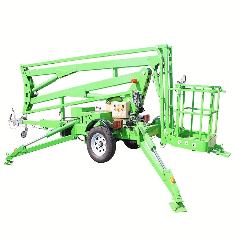 14m Small Manual Towable Towable Cherry Picker For Sale