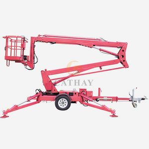 CE certificated truck mounted aerial work platform towable man lift trntal