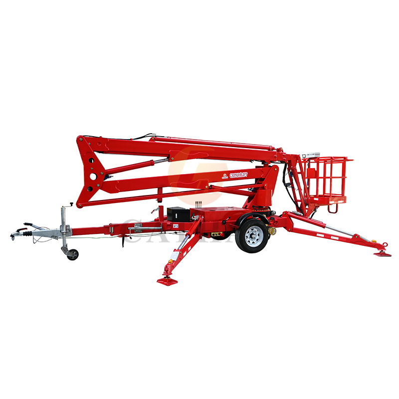 Usa High End 70 Foot Towable Electric Diesel Mini Small Sky Cherry Picker With Ce