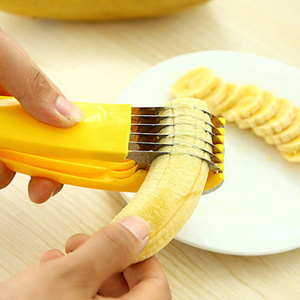 Plastic stainless steel small industrial solution hand manual  fruit peeler cutter banana slicer for chips