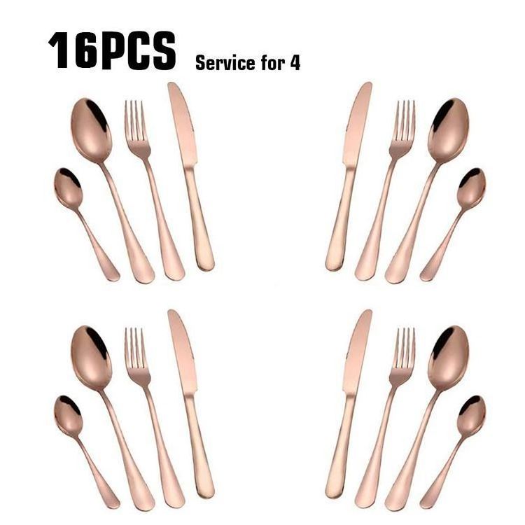 Restaurant Cheap Silver Flatware Set Dinner Spoons Forks and Knife Stainless Steel Cutlery