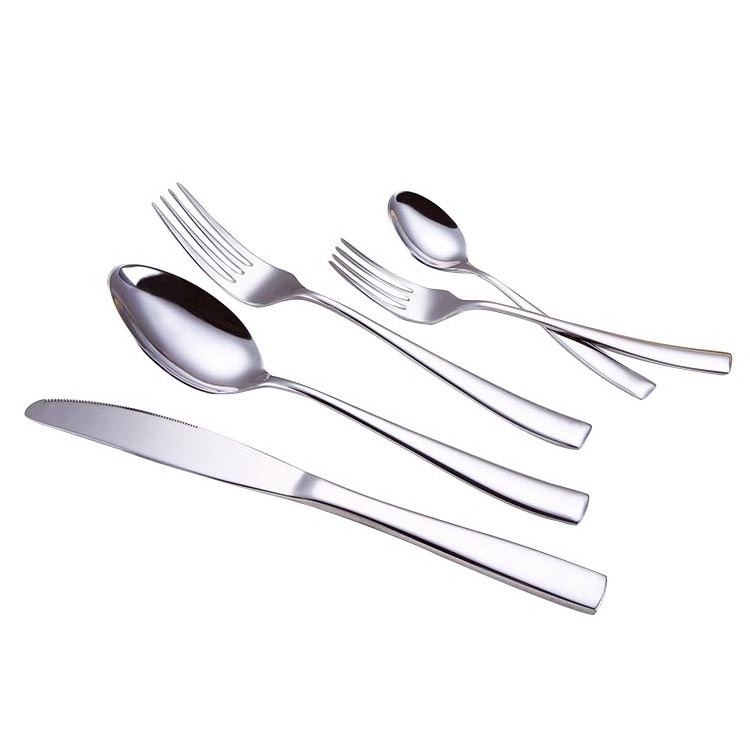 Cathyin hotel stainless steel silver cutlery, long handle flatware set