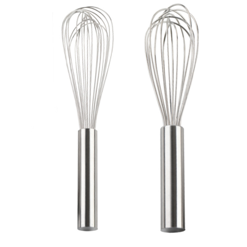 Non stick easy kitchen tools stainless steel hand push manual blender whisk mixer and egg beater set