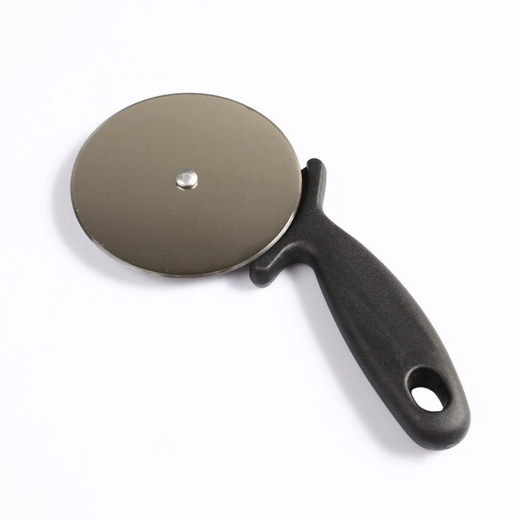 Customizable baking tool wheel blade sliver stainless steel pizza cutter with plastic handle