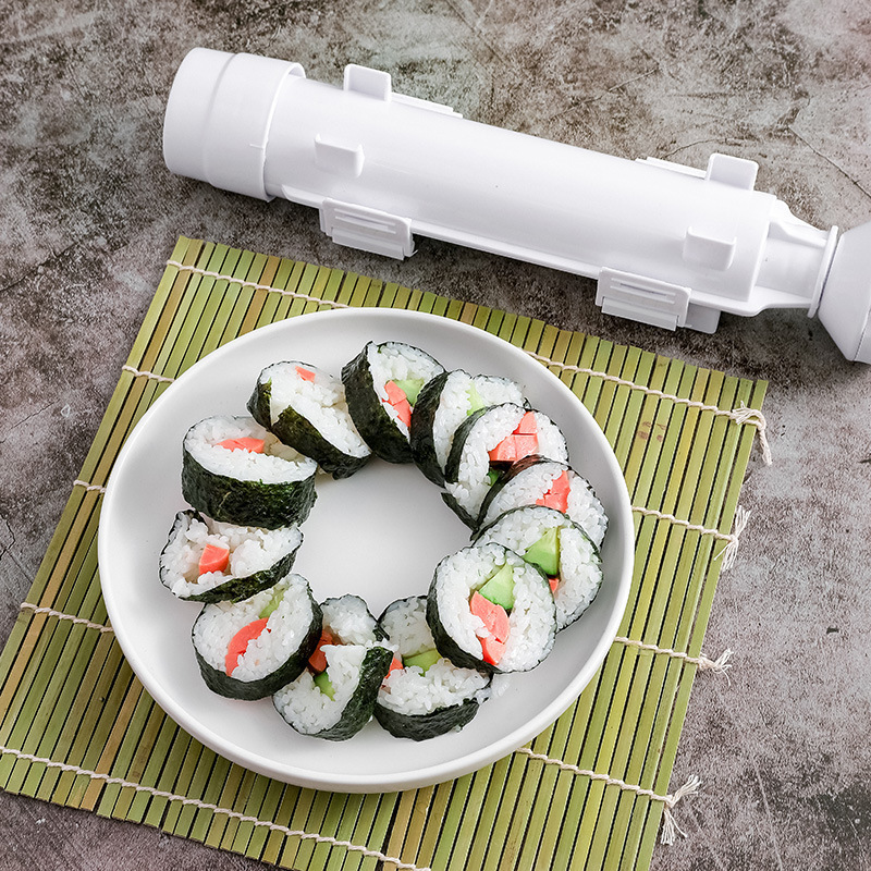 Diy Rice Round Rocket Mold Hand Made Manual Push Tool Colored Plastic PP ABS Sushi Maker for Rolling