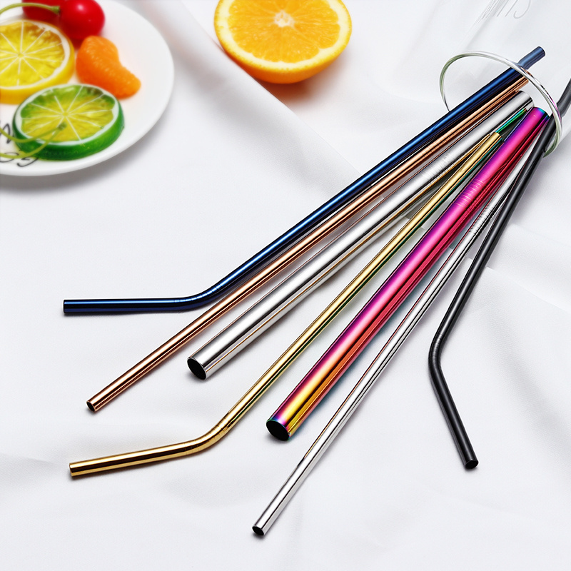 Hot-sale Reusable Color Metal Food Grade Stainless Steel Drinking Straw