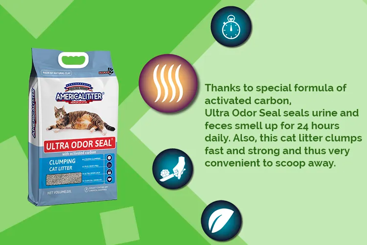 Best-selling deodorant with activated carbon cat litter arena para gatos