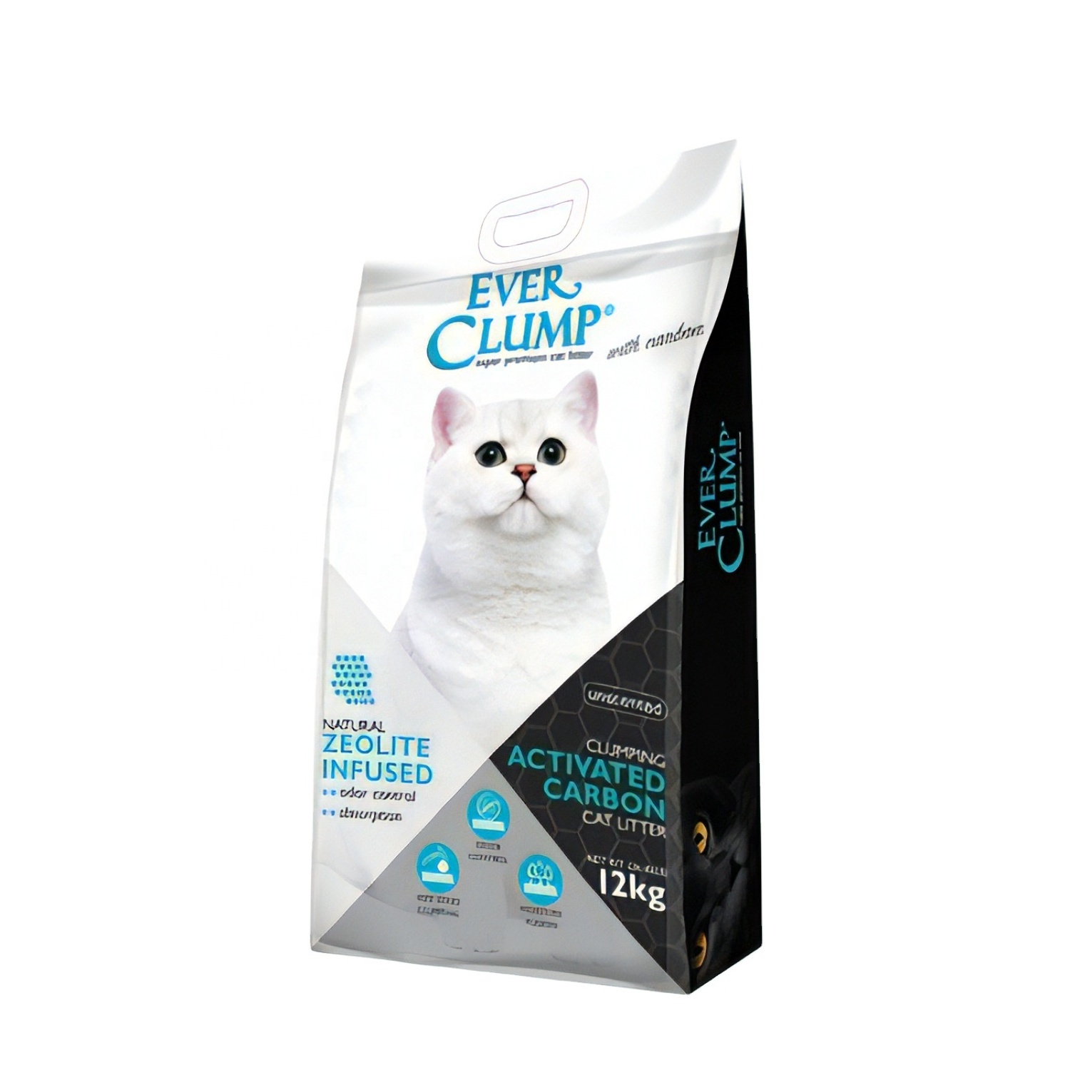 Ever Clump Free Sample Active Carbon Odor Control Bentonite Cat Litter